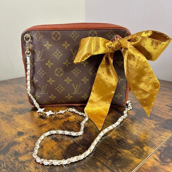 Louis Vuitton Monogram Vintage Sports Clutch Converted To Shoulder Bag - Picture 1 of 16